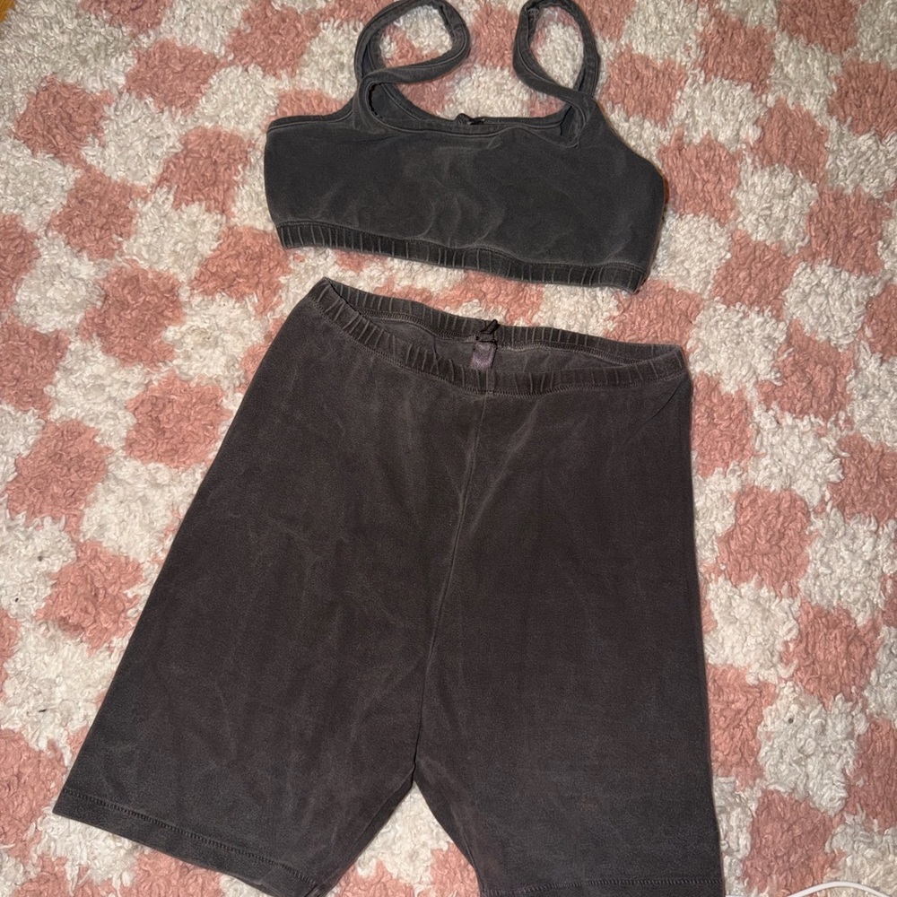 SKIMS Sports Bra and Shorts Set
